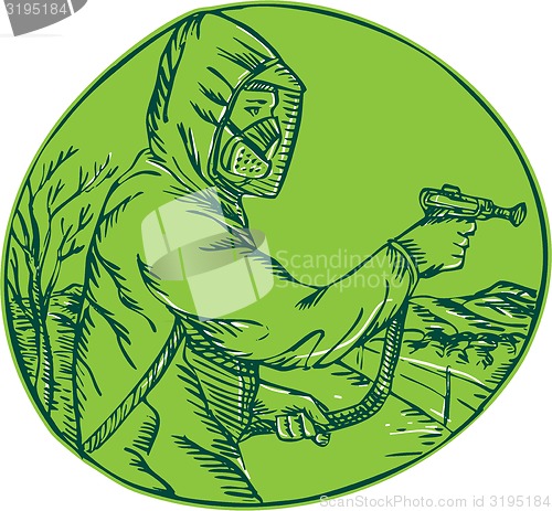 Image of Herbicide Pesticide Control Exterminator Spraying Etching