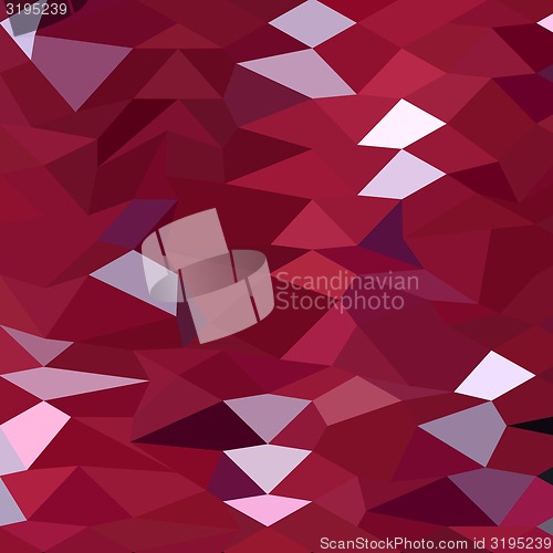 Image of Carmine Red Abstract Low Polygon Background