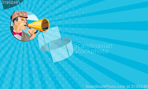 Image of Business card Movie Director Bullhorn Low Polygon