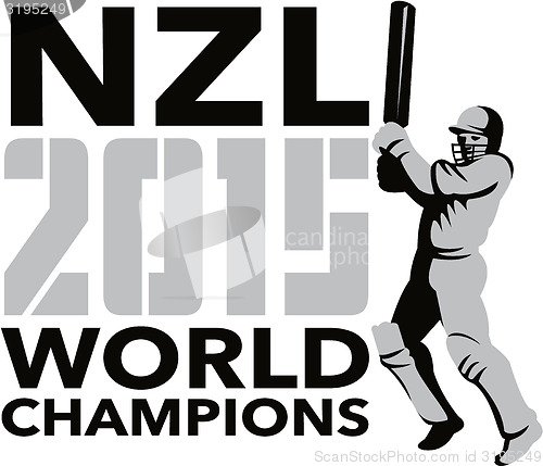 Image of New Zealand NZ Cricket 2015 World Champions