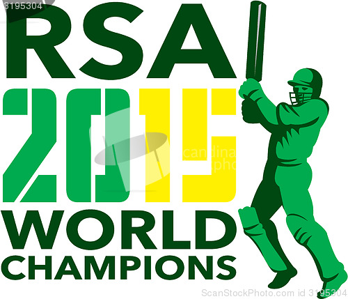 Image of South Africa SA Cricket 2015 World Champions