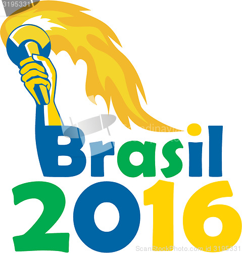 Image of Brasil 2016 Summer Games Athlete Hand Torch