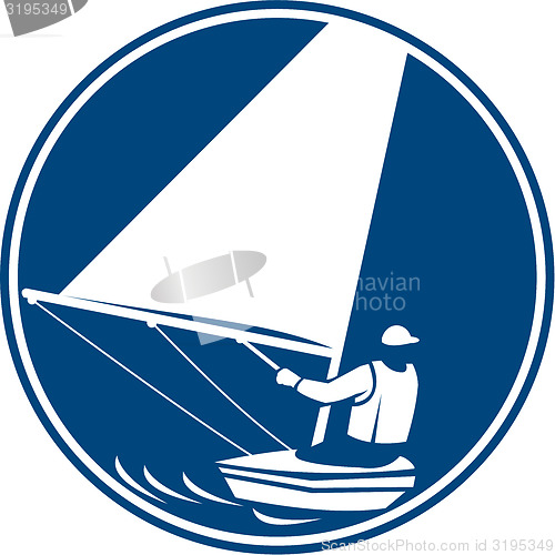 Image of Sailing Yachting Circle Icon
