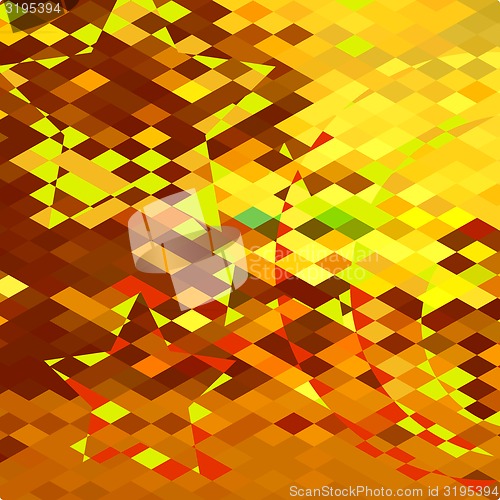 Image of Autumnal Forest Abstract Low Polygon Background