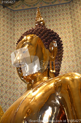 Image of Pure gold Buddha in Wat Traimit Temple, Bangkok 