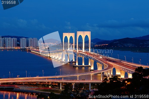 Image of Night of bridge