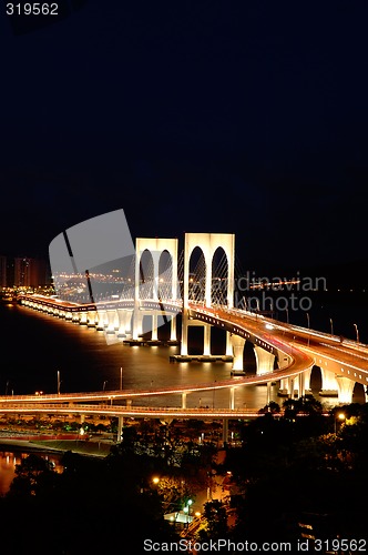 Image of Night of bridge