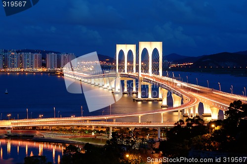 Image of Night of bridge