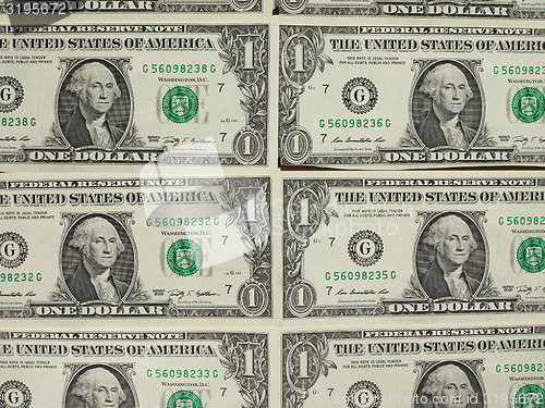 Image of Dollar notes 1 Dollar