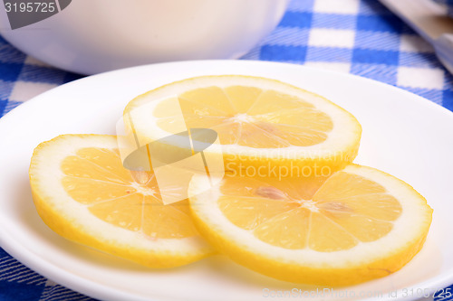 Image of juicy ripe lemons close up