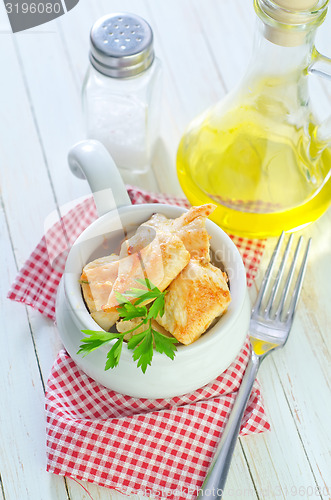 Image of fried chicken fillet