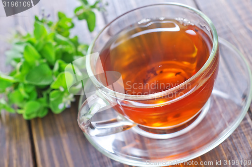 Image of fresh tea in cup