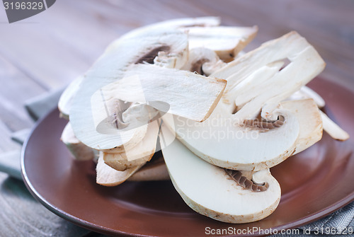 Image of raw mushroom
