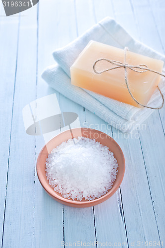 Image of sea salt and soap