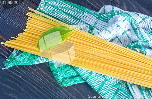 Image of raw pasta