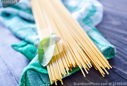 Image of raw pasta