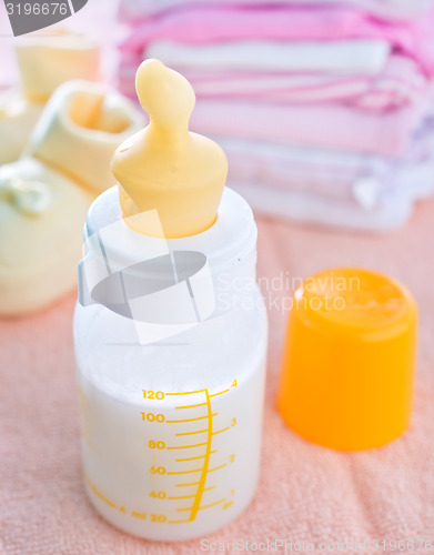 Image of milk in bottle