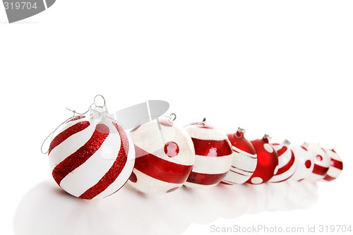 Image of Nine Christmas Baubles