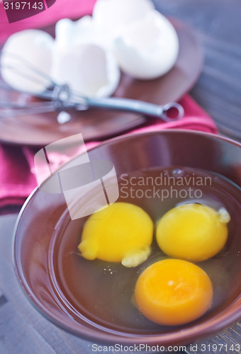 Image of raw eggs