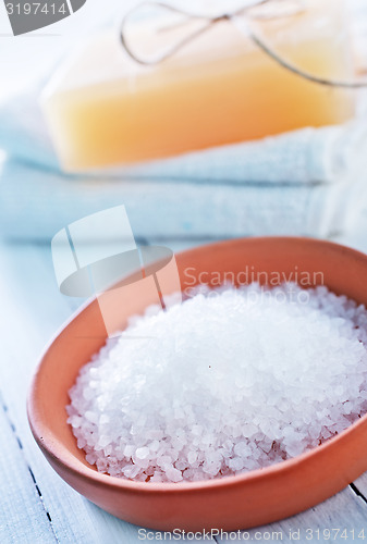 Image of sea salt and soap