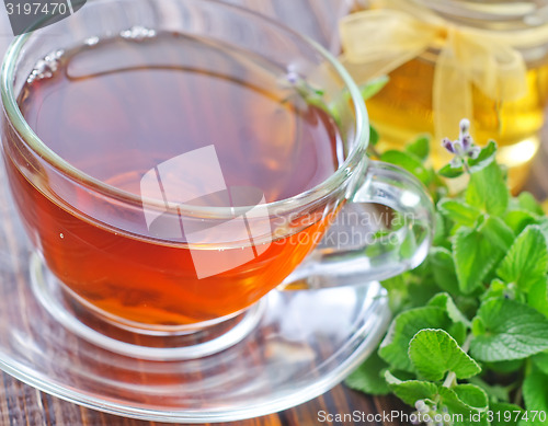 Image of fresh tea in cup
