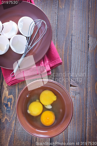 Image of raw eggs