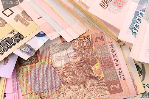 Image of european money set background