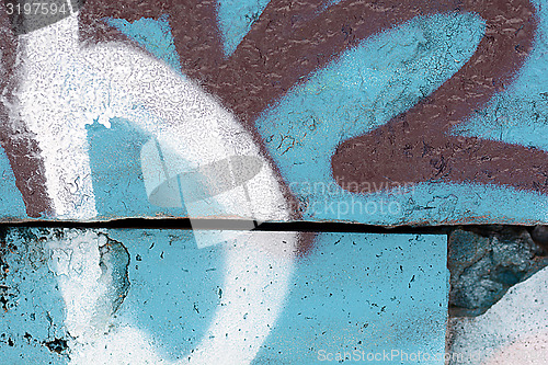 Image of classic grunge texture of aging painted wall