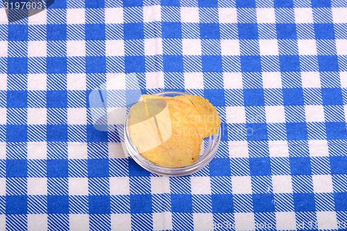 Image of Potato chips. Close up