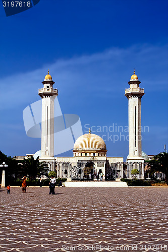 Image of  mausoleum in blue