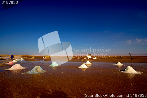 Image of salt lake in tunisia