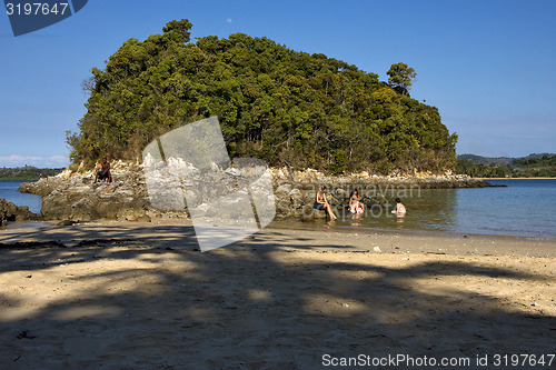 Image of rocks and water in mamoko isle