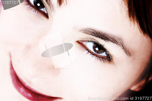 Image of Beautiful young woman face. 