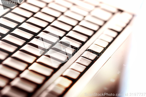 Image of Modern and stylish laptop. 