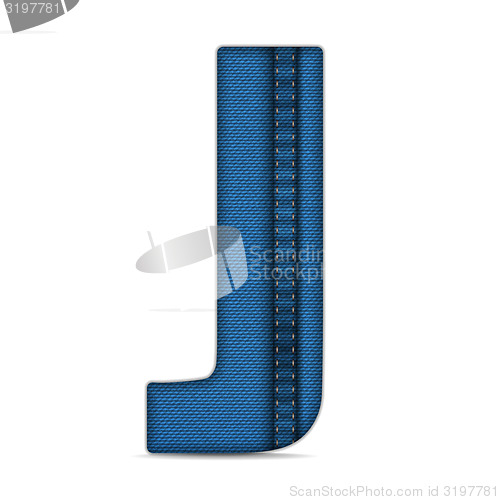 Image of Alphabet Blue Jeans Letter