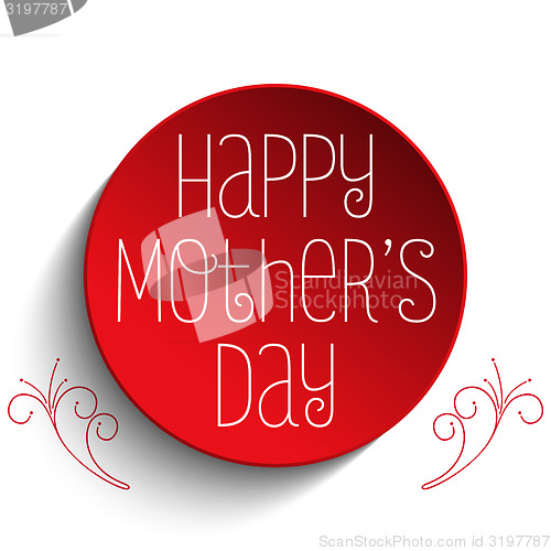 Image of Happy Mother Day Heart Tag Background