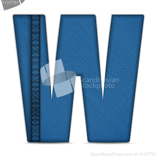 Image of Alphabet Blue Jeans Letter