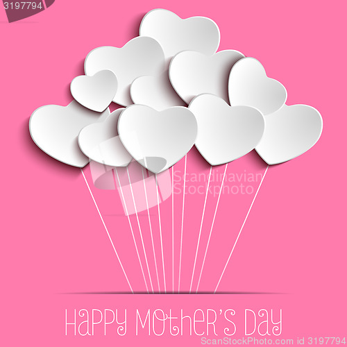 Image of Happy Mother Day Heart Background