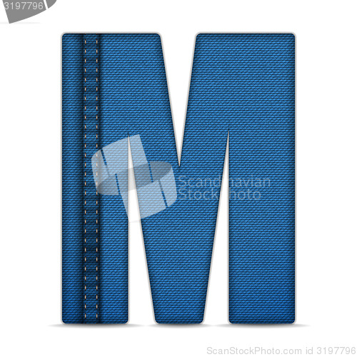Image of Alphabet Blue Jeans Letter