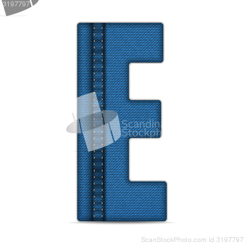 Image of Alphabet Blue Jeans Letter