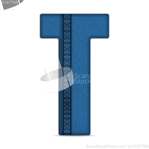 Image of Alphabet Blue Jeans Letter