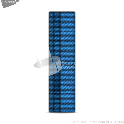 Image of Alphabet Blue Jeans Letter