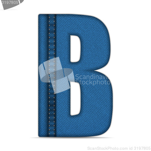 Image of Alphabet Blue Jeans Letter