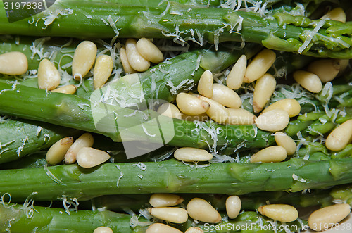 Image of Fresh decorated asparagus