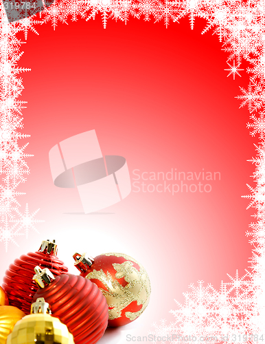 Image of Christmas Background with Ornaments