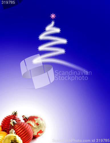 Image of Christmas Background with Ornaments