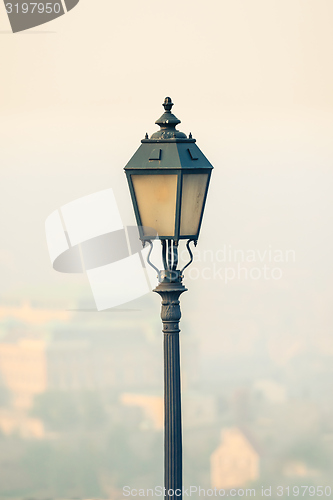 Image of Ornate lamp closup photo