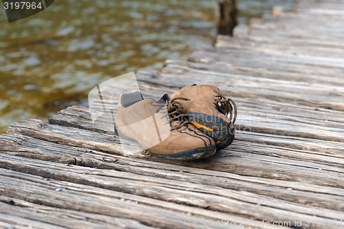 Image of Pair of hiking shoes