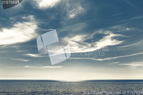 Image of Scenic view of a small island