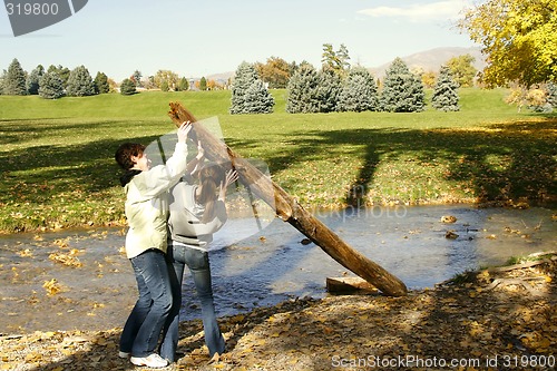 Image of Mother daughter Teamwork